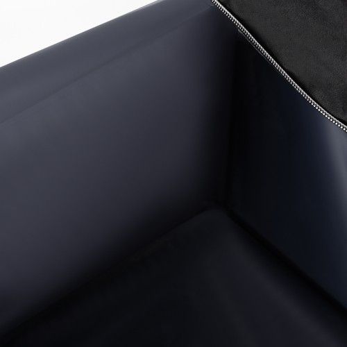 Дорожня сумка 180 л 40x50x90 см водонепроникна з плечовим ременем (чорна) | Зображення 3