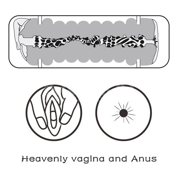 Мастурбатор Lovetoy Virgin-Skin Blowout Heavenly Vagina and Anus, тілесний Sex Aura | Зображення 8