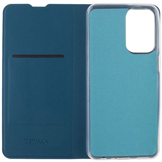 Шкіряний чохол-книжка GETMAN Elegant (PU) для TECNO Camon 19 Pro Штучна шкіра, Слот для візитки, Синій | Зображення 3