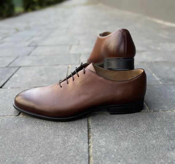 Руді шкіряні туфлі Ikos 42 розмір | Зображення 5