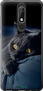 Чохол на Nokia 5.1 Димчастий кіт "825u-1529-2448"