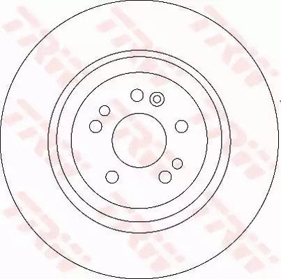 Диск гальмівний MERCEDES ML(163) F D=345mm 00-05, TRW (DF4222S) | Зображення 1