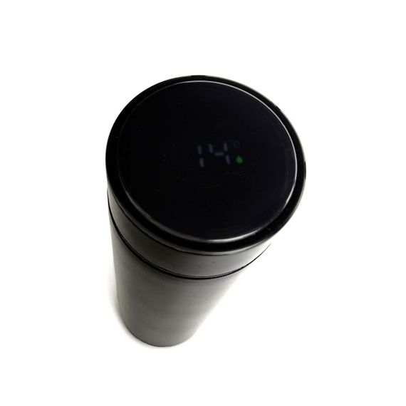 Термос DENX DX1703 500 мл із датчиком температури та ситечком. Чорний (DX1703) | Зображення 2