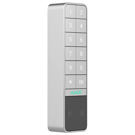 Ajax KeyPad Outdoor Jeweller (8EU) ASP white Бездротова клавіатура - Управління охороною | Зображення 1