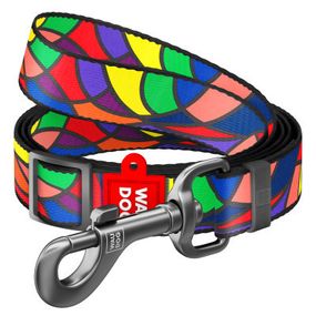 Поводок для собак WAUDOG Nylon "Витраж" регулируемый L Ш 25 мм Д 152-183 см (5329)