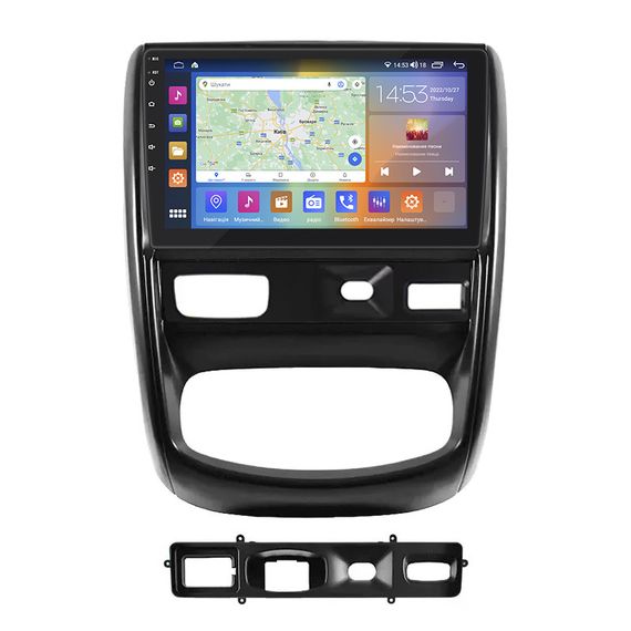 Штатная магнитола 9" Lesko для Renault Duster I 2010-2015 2/32Gb CarPlay 4G Wi-Fi GPS Prime IPS 8 ядер Рено