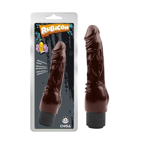 Вібратор реалістичний Chisa RUBICON на батарейках, коричневий Sex Aura