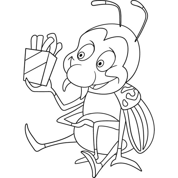 Розпис на полотні "Колорадський жучок" 15054-AC 25x30 см | Зображення 1