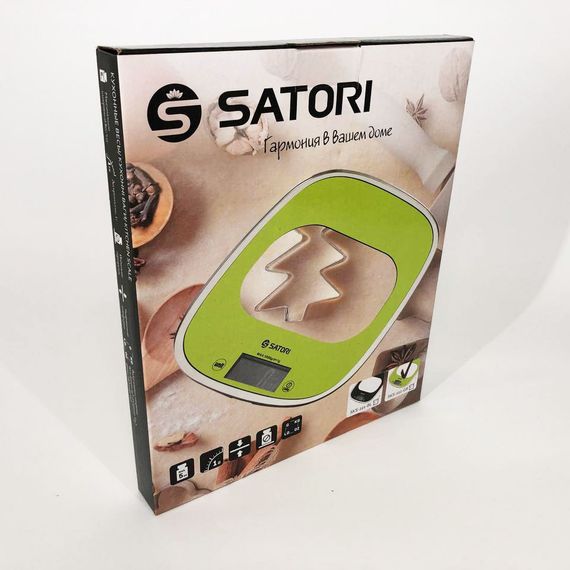 Ваги для кондитера Satori SKS-221-GR до 5кг | Ваги для зважування | Кухонні AY-394 електронні ваги | Зображення 3