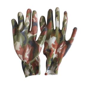 Перчатки рабочие с нитриловым покрытием WERK WE2140 (хаки)