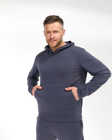 Мужской спортивный костюм SOLINNA Mod 105, комплект худые + брюки,  46–60 Серый, 58–60 | Зображення 6