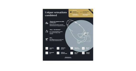 Подвійний вакуумний кліторальний стимулятор з вібрацією Womanizer Duo 2 - Black, незалежні мотори | Зображення 9