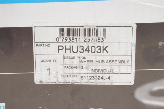 Підшипник маточини передньої Opel Astra 15- 25.4x136x79.4  PHU3403K | Зображення 1