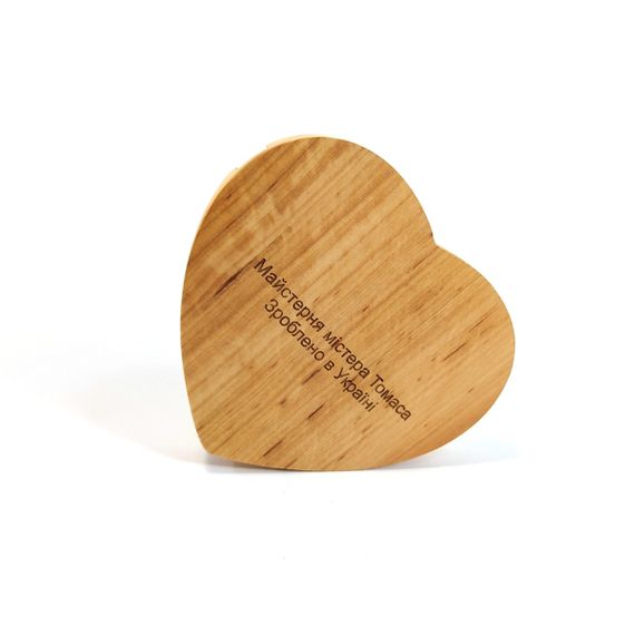 Підставка тримач для смартфона планшета Love you Майстерня містера Томаса 10х12см дерево лак | Зображення 3