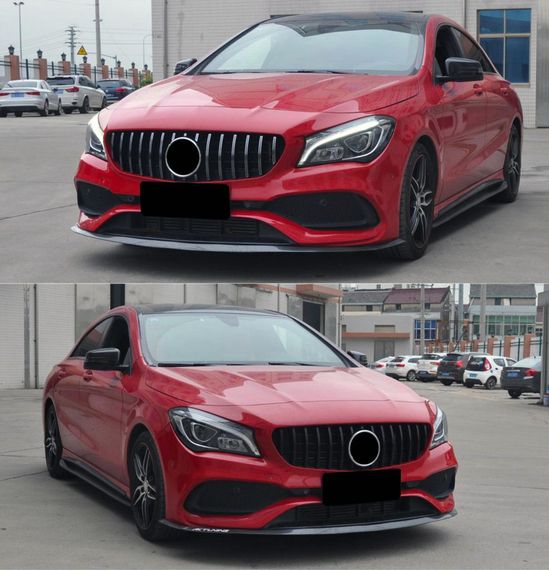 Передняя решетка GT (с местом под камеру) для Mercedes A-сlass W177 2018-2024 гг | Зображення 1