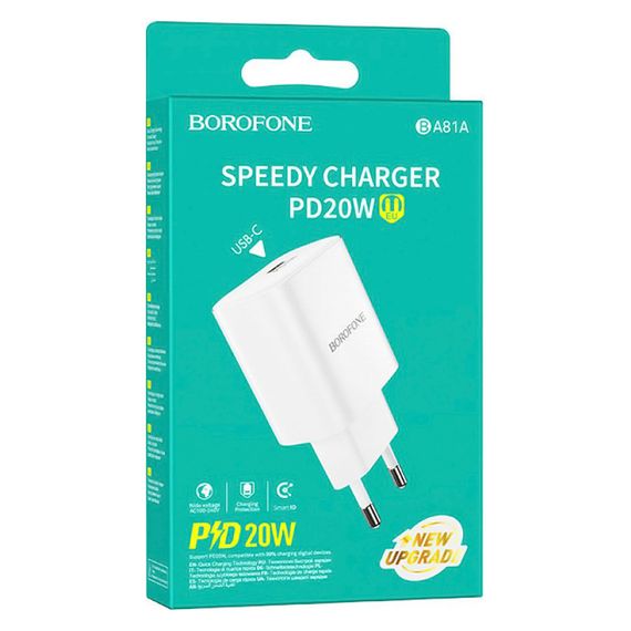 МЗП Borofone BA81A PD20W (1USB-C) White | Зображення 5