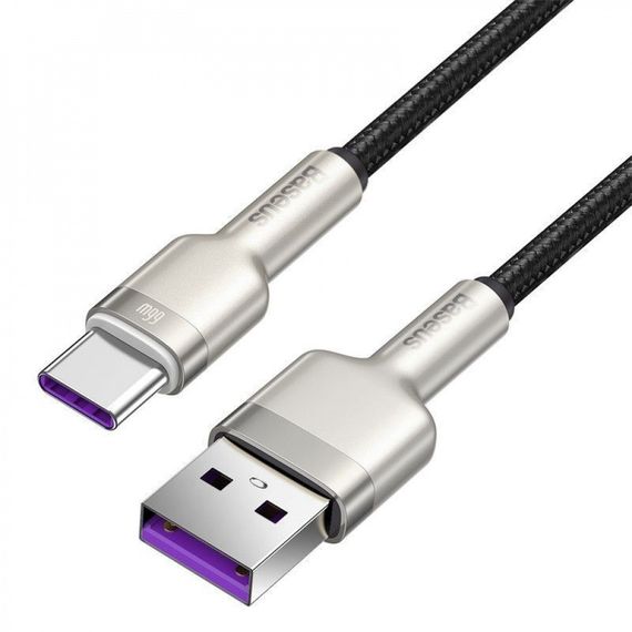 Кабель Baseus Cafule Metal Data Type-C 66W (0.25m) | Зображення 4