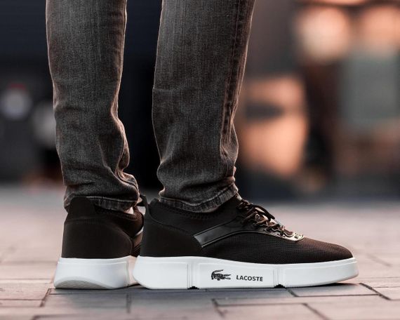 Чоловічі кросівки Lacoste Black White | Зображення 5