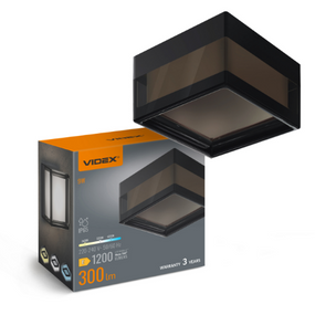 LED Світильник квадратний 9W чорний VL-BHD02-09CBB Videx