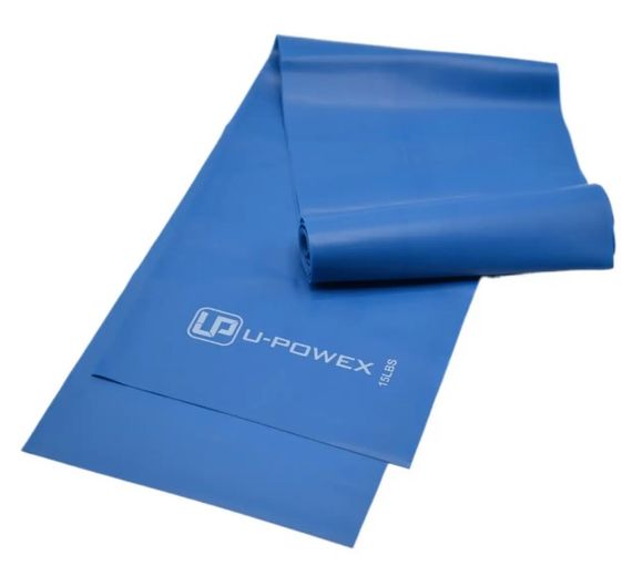 Стрічка-еспандер для фітнесу та реабілітації U-POWEX Fitness band 0.4мм. (6.8 кг) Blue (UP_1007_Blue) | Зображення 2