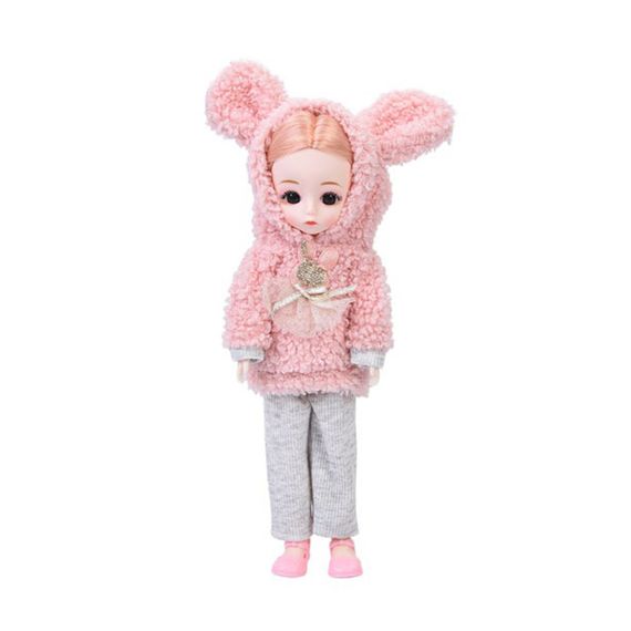 Детская игровая кукла F0322(Pink-1) шарнирная, размер 29 см