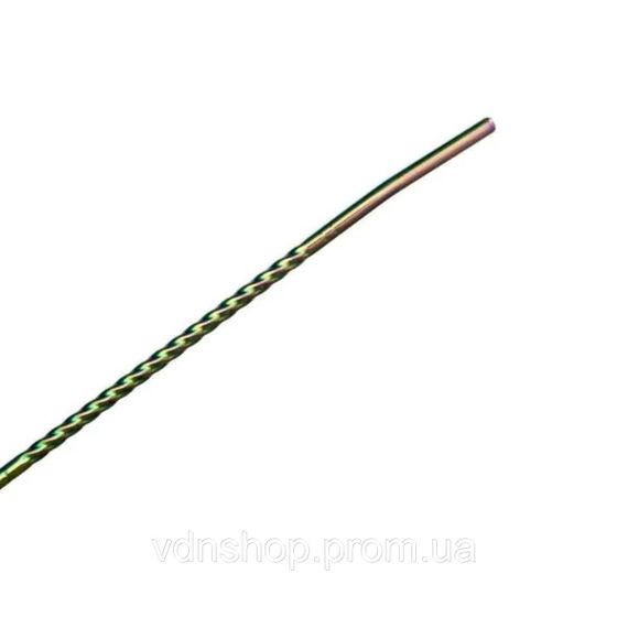 Набір багаторазових ложок-трубочок 6 шт для напоїв 22 см зі щіткою для миття з нержавіючої сталі Хамелеон HP-20-21 | Зображення 2