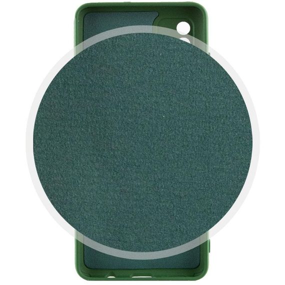 Чохол TPU GETMAN Liquid Silk Full Camera для Samsung Galaxy A51 Зелений / Dark green | Зображення 1