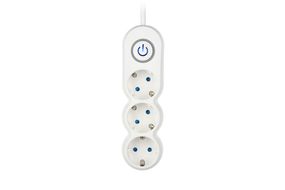 Сетевой фильтр 2Е Plus 3XSchuko с выключателем, 3G*1.0мм, 3м, white (2E-U03VES3M)