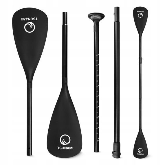 Весло для SUP дошки TSUNAMI 2 в 1 160-225 см регульоване, складне Black (P-5907739316431) | Зображення 7