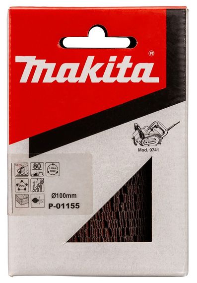 Щітка пелюсткова універсальна 100х120 мм K80 для Makita 9741 (P-01155) | Зображення 4