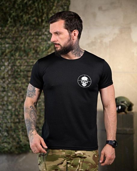 Тактическая потоотводящая футболка One Shot black ПП4655 | Зображення 1