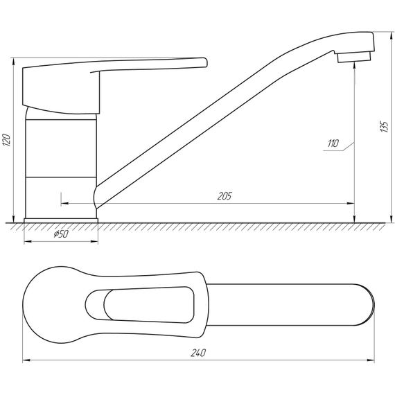 Змішувач для кухні DOMINO SIRIUS DSV-203 | Зображення 1