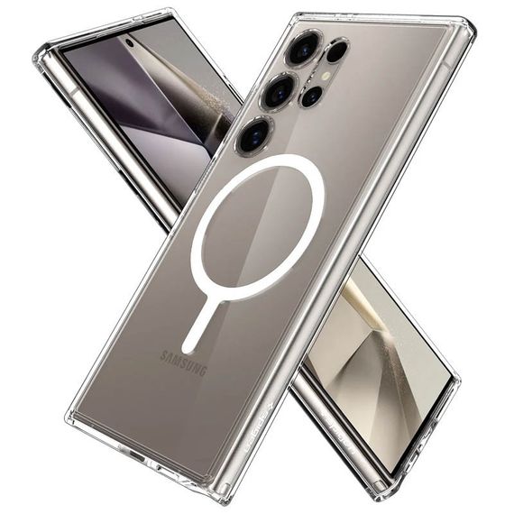 Чохол SGP Ultra Hybrid (MagFit) для Samsung Galaxy S25 Ultra Прозорий | Зображення 1