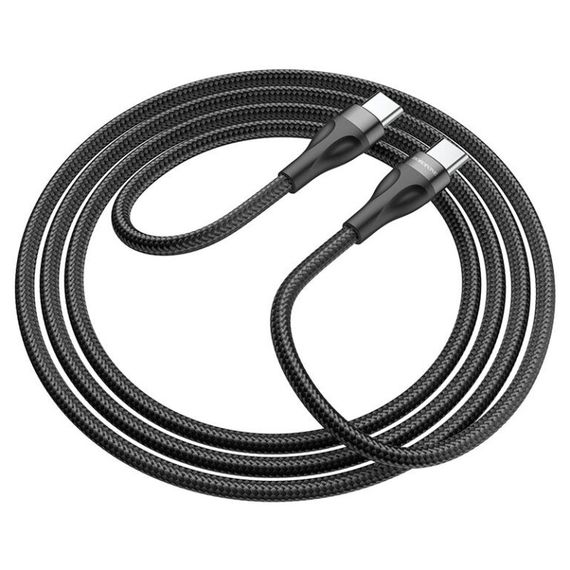 Дата кабель Borofone BX61 Source 60W Type-C to Type-C (1m) Black | Зображення 2