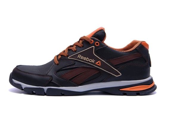 Шкіряні кросівки Reebok чорній, помаранчевий | Зображення 1