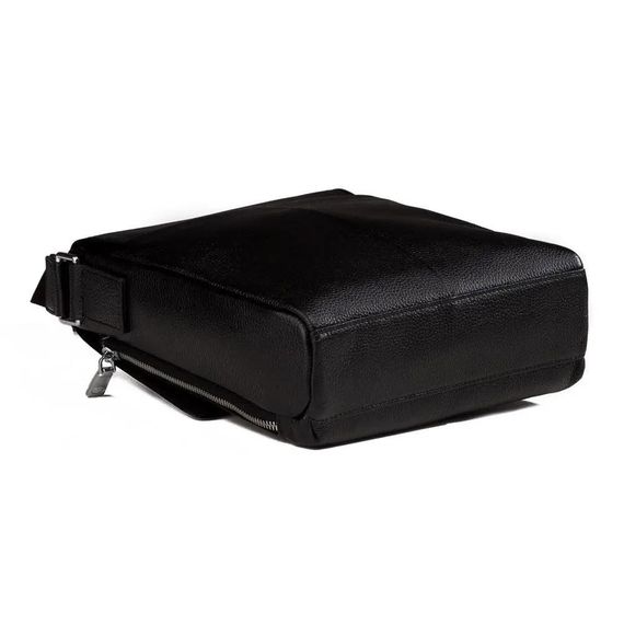 Чоловіча шкіряна сумка через плече Tiding Bag SK N12217 чорна | Зображення 5