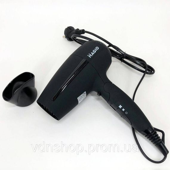 Жіночий фен для волосся MAGIO MG-166 2 кВт, Фен з холодним повітрям для укладання MB-27 | Зображення 9