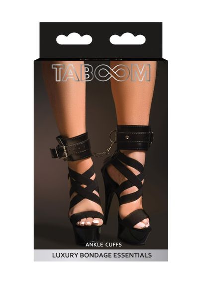 Поножі з ланцюжком Taboom, веганська шкіра, чорні | Зображення 6