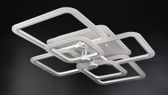 Люстра світлодіодна стельова LED світильник для квартири на стелю лед з пультом 25989 Білий 12х59х80 см.