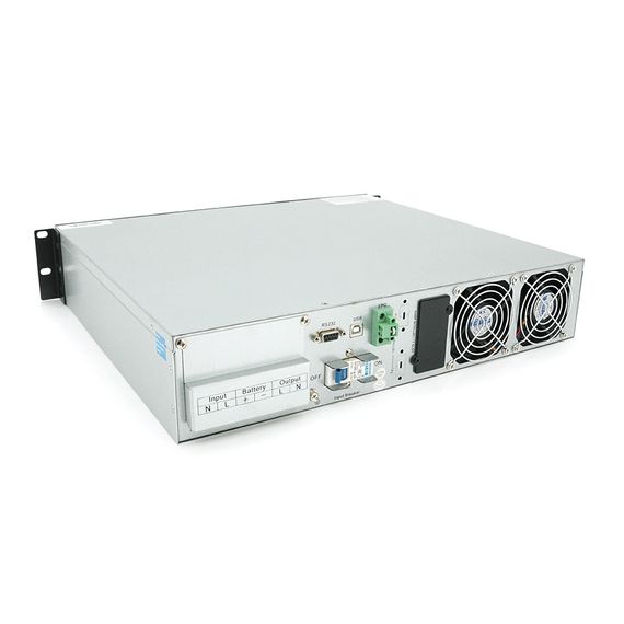 ИБП з правильною синусоїдою ONLINE Ritar RT-6KL-LCD, RACK 6000VA (5400Вт), 192В, Струм макс. 5A, під зовнішній АКБ, (482*420*87)) | Зображення 2