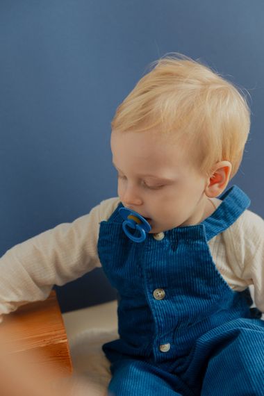 Соска пустушка BIBS Colour Latex кругла Cornflower 6-18 міс | Зображення 3