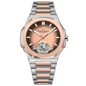 Чоловічий годинник Pagani Design PD-YS025 Silver-Gold-Light Brown