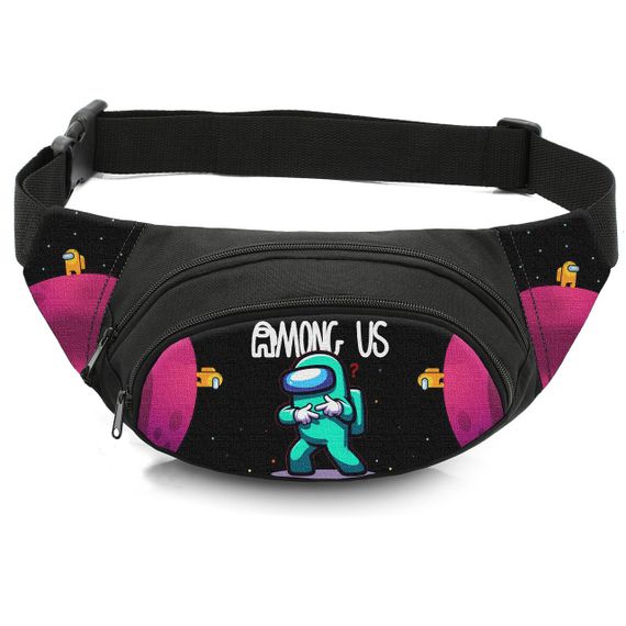 Сумка-бананка дитяча з принтом Among Us поясна сумка для хлопчика (4463)