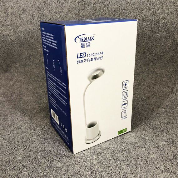 Лампа акумуляторна з гнучкою ніжкою, Настільна лампа для робочого кабінету Настільна для столу FE-21 | Зображення 1