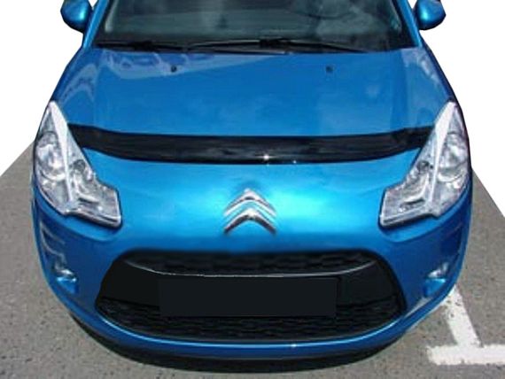 Дефлектор капота (VIP) для Citroen C-3 2010-2017 гг