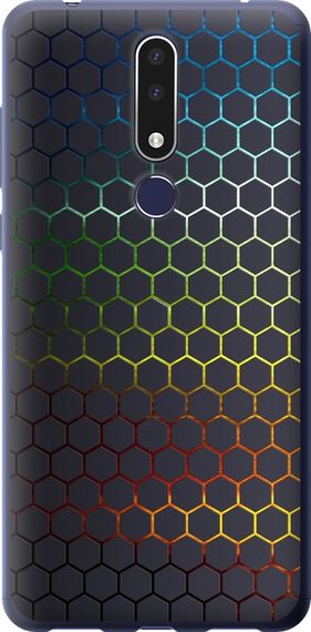 Чехол на Nokia 3.1 Plus Переливающиеся соты "498u-1607-17620"