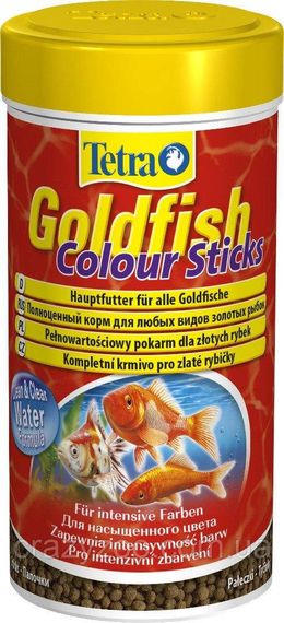 Корм для золотих риб Tetra Goldfish Colour Sticks для забарвлення в паличках 250 мл 199071
