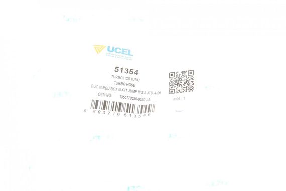 Патрубок интеркулера Fiat Ducato Citroen Jumper 3.0 HDi 3.0D 06- 51354 | Зображення 1