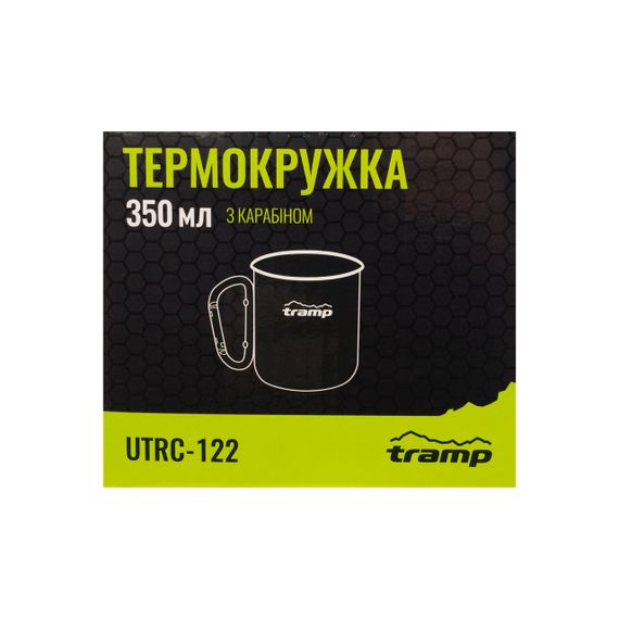 Термокружка Tramp UTRC-122 350 мл олива з карабіном, Туристичний термос трамп для походу | Зображення 5