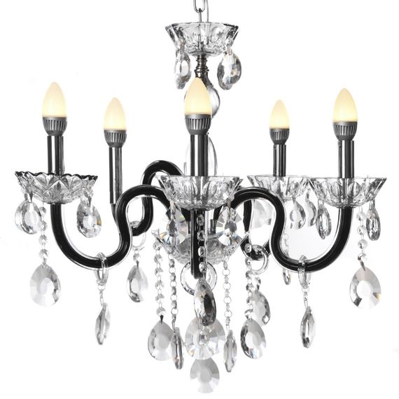 Люстра свеча подвесная хрустальная E14 40W CH (BCL-383S/5) | Зображення 4